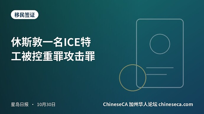 休斯敦一名ICE特工被控重罪攻击罪