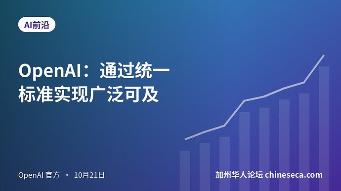 OpenAI：通过统一标准实现广泛可及