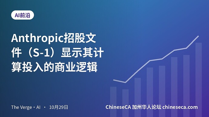 Anthropic招股文件（S-1）显示其计算投入的商业逻辑