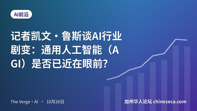 记者凯文·鲁斯谈AI行业剧变:通用人工智能(AGI)是否已近在眼前?