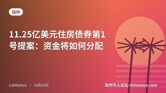 11.25亿美元住房债券第1号提案：资金将如何分配